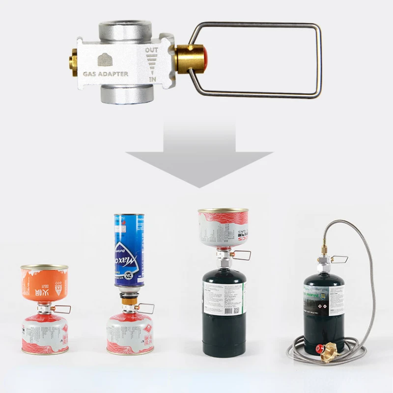 Outdoor Power Heater - อะแดปเตอร์เติมแก๊สถังเตาตั้งแคมป์กลางแจ้ง mapp/isobutane/butane อะแดปเตอร์เติมแก๊สสเปรย์