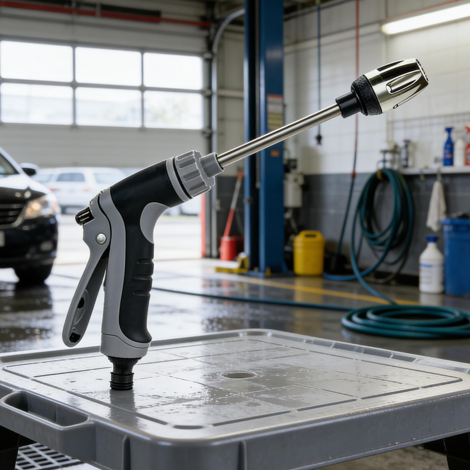 Outdoor Power Washer - หัวฉีดพ่นแรงดันแบบหมุนได้ 3 โหมด พร้อมสายฉีดน้ำแรงดันสูง สำหรับสวน สนามหญ้า