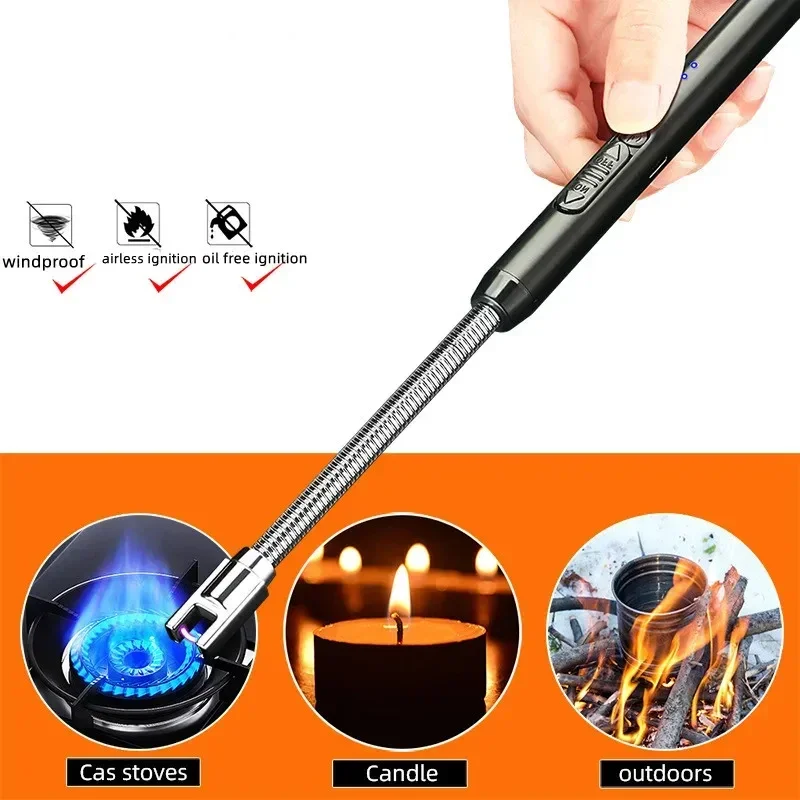 Outdoor Power Heater - 360 ° โลหะเตาแก๊สครัวเทียน PULSE Arc Type-C