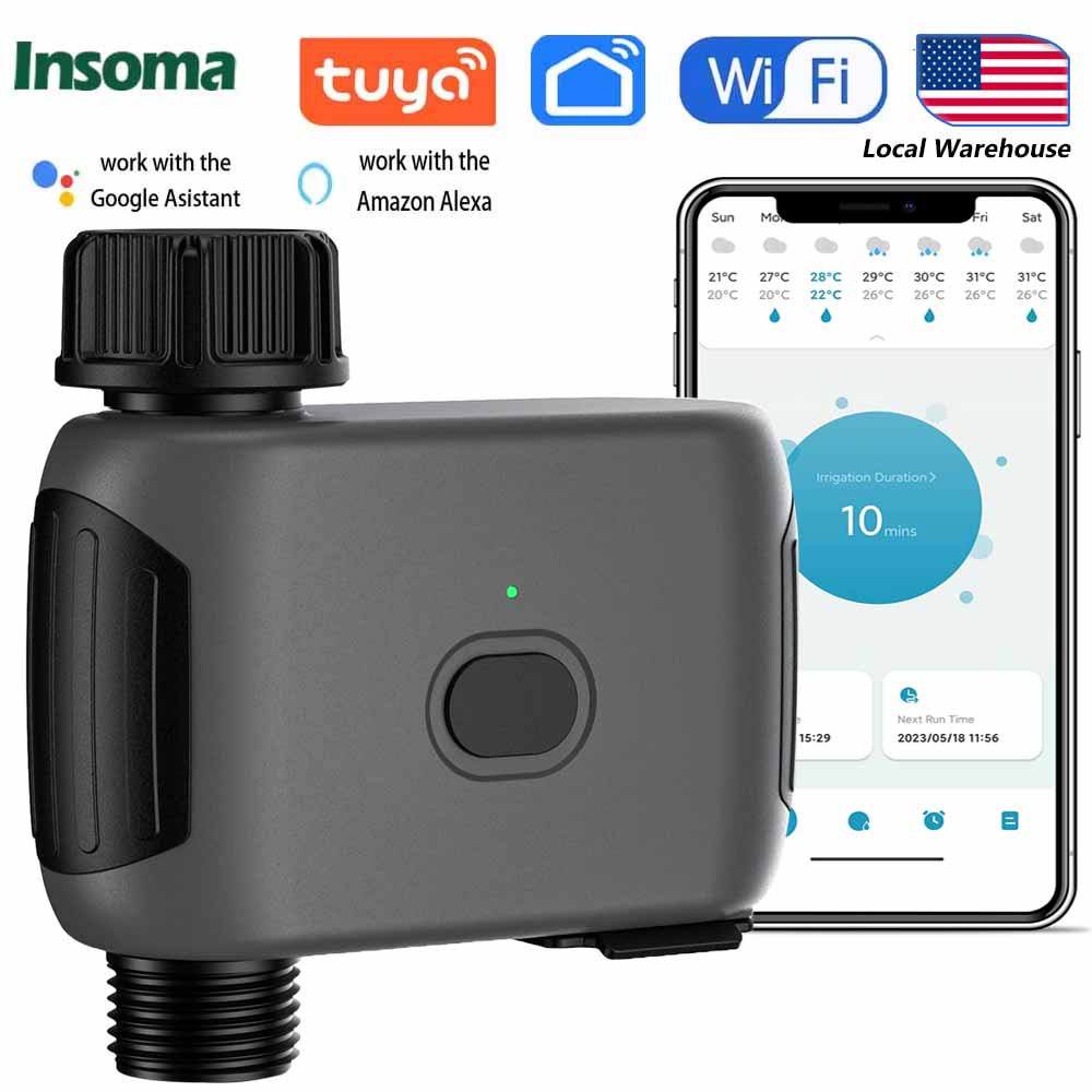 Outdoor Power Timer - INSOMA ระบบรดน้ำต้นไม้อัตโนมัติ สมาร์ทไวไฟ สปริงเกอร์ ไทเมอร์ รีโมทคอนโทรล