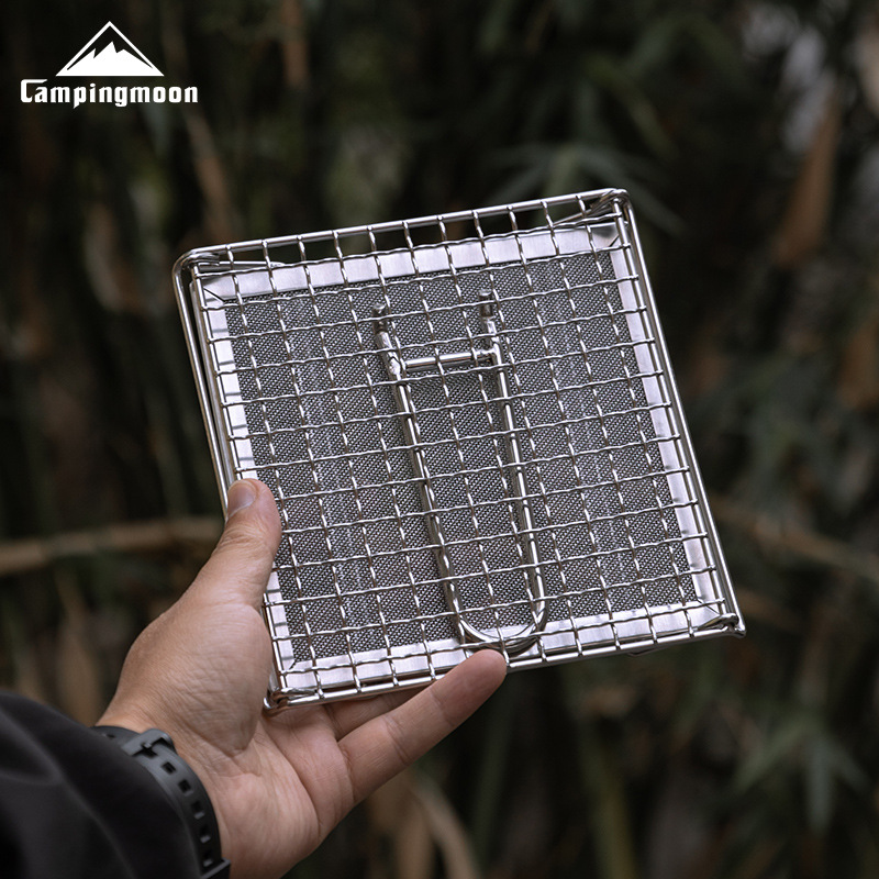 Outdoor Power Heater - CAMPINGMOON อุปกรณ์ตั้งแคมป์กลางแจ้ง ตะแกรงย่างขนมปังพับได้ สแตนเลส 304 ย่างได้สม่ำเสมอ