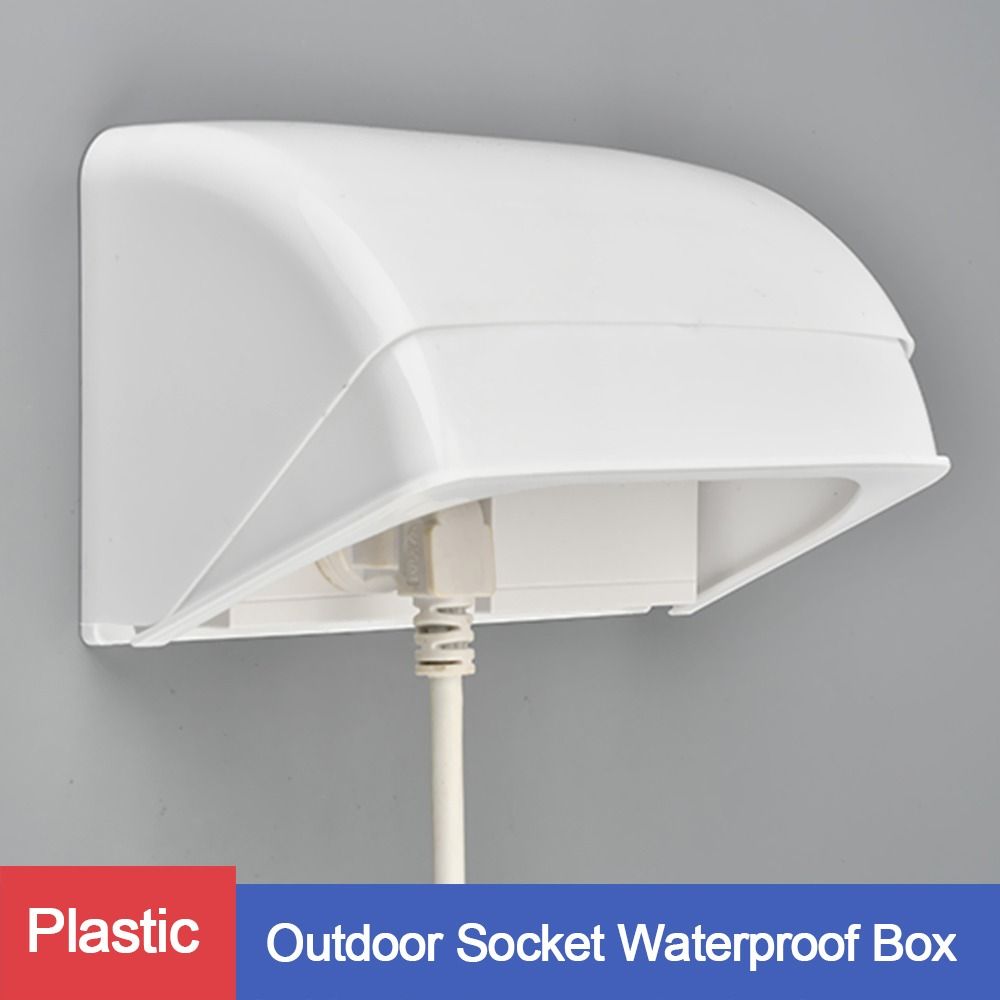 Outdoor Power Outlet - 1 ชิ้นกลางแจ้งซ็อกเก็ตกล่องกันน้ําปลั๊กไฟฟ้ากันฝนสําหรับชาร์จ Pile Socket สวิทช์ป้องกัน