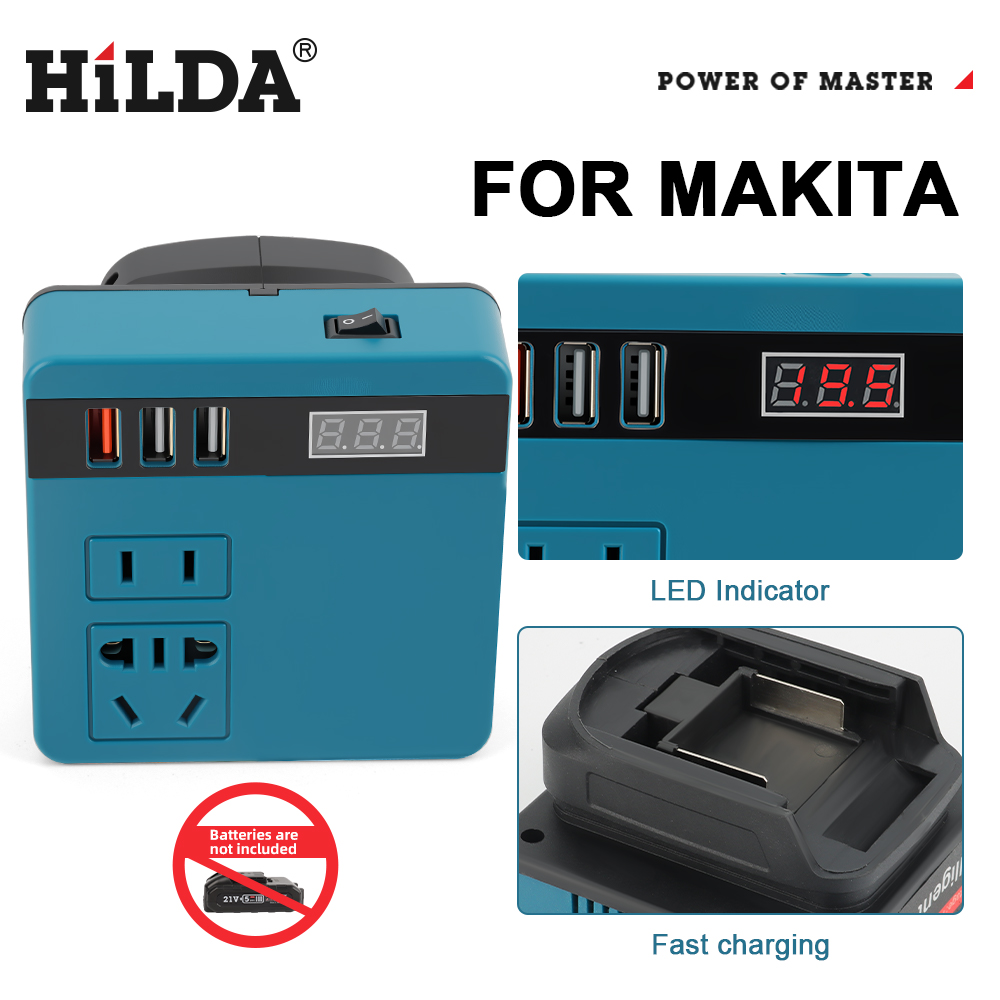 Outdoor Power Transformer - HILDA อินเวอร์เตอร์อเนกประสงค์ พาวเวอร์แบงค์ แบตเตอรี่ลิเธียม หม้อแปลงไฟฟ้าอัจฉริยะ สถานีไฟฟ้าสำหรับใช้ในบ้านและนอกบ้าน