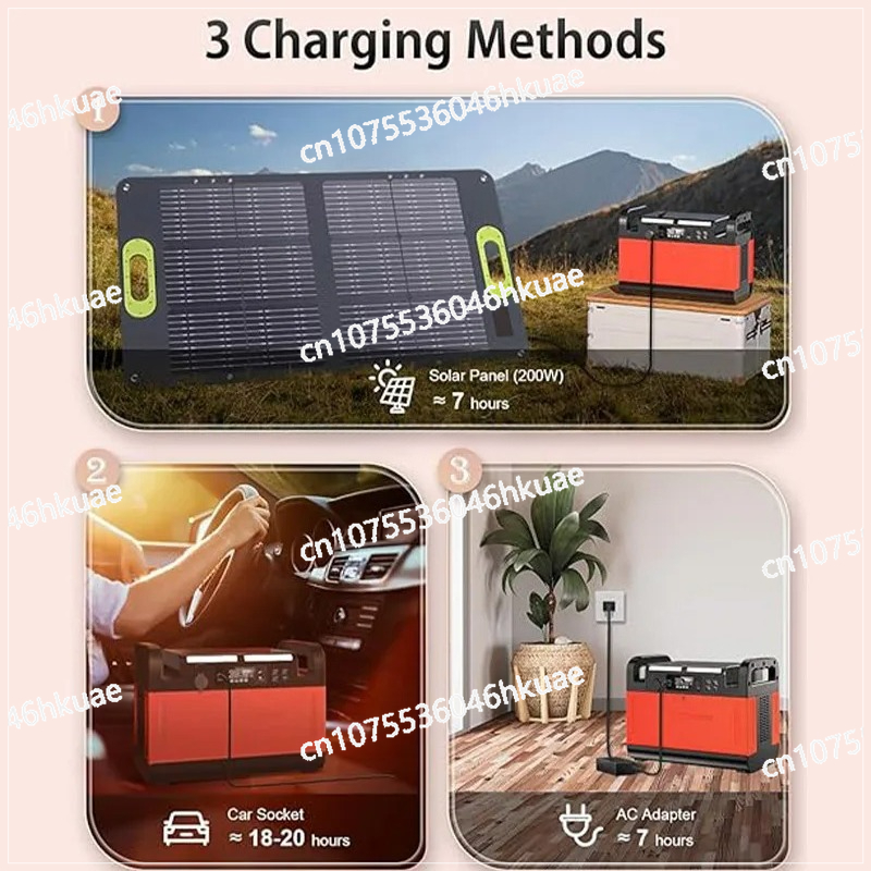 Outdoor Power Bank With Ac Outlet - สถานีไฟฟ้าพกพา 1500 วัตต์ พร้อมเต้ารับ AC สำหรับใช้งานกลางแจ้ง