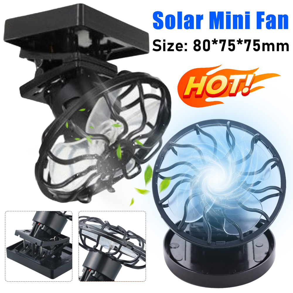 Outdoor Power Timer - พัดลมตั้งโต๊ะ พัดลมพลังงานแสงอาทิตย์ พัดลมตั้งโต๊ะ พัดลมพกพาขนาดเล็ก พัดลมระบายความร้อน พัดลมตั้งโต๊ะสําหรับเดินป่าตั้งแคมป์กลางแจ้ง