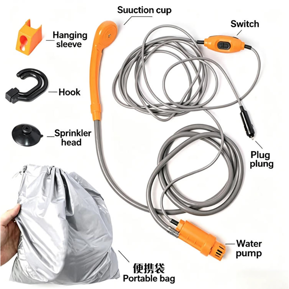 ฝักบัวอาบน้ำแบบพกพา 12V 24V สำ - Outdoor Power Washer บทวิจารณ์และราคา