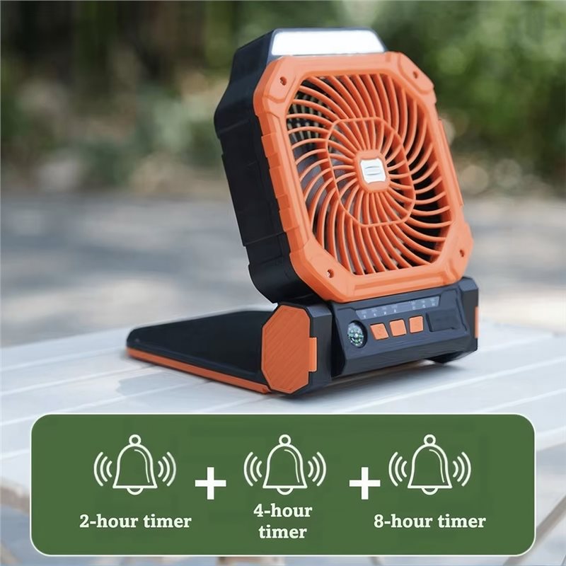 【อุปกรณ์ครัว】พัดลมพกพาพลังงานแ - Outdoor Power Timer บทวิจารณ์และราคา