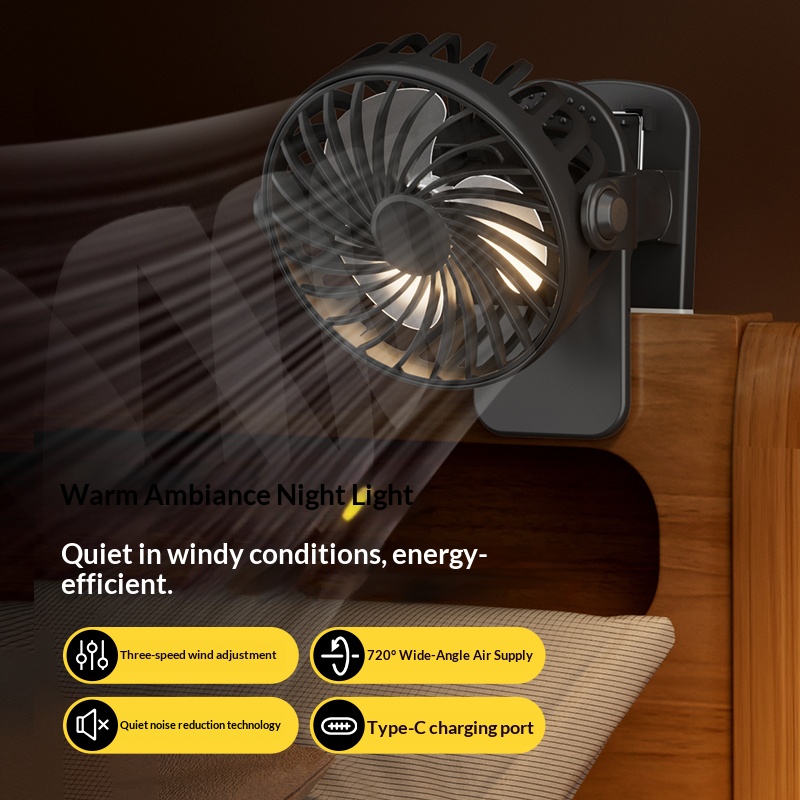 พัดลมพกพาแบบหนีบ หัวหมุนได้ 72 - Outdoor Power Timer บทวิจารณ์และราคา