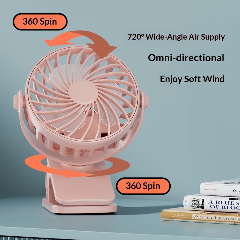 พัดลมพกพาแบบหนีบ หัวหมุนได้ 72 - Outdoor Power Timer บทวิจารณ์และราคา