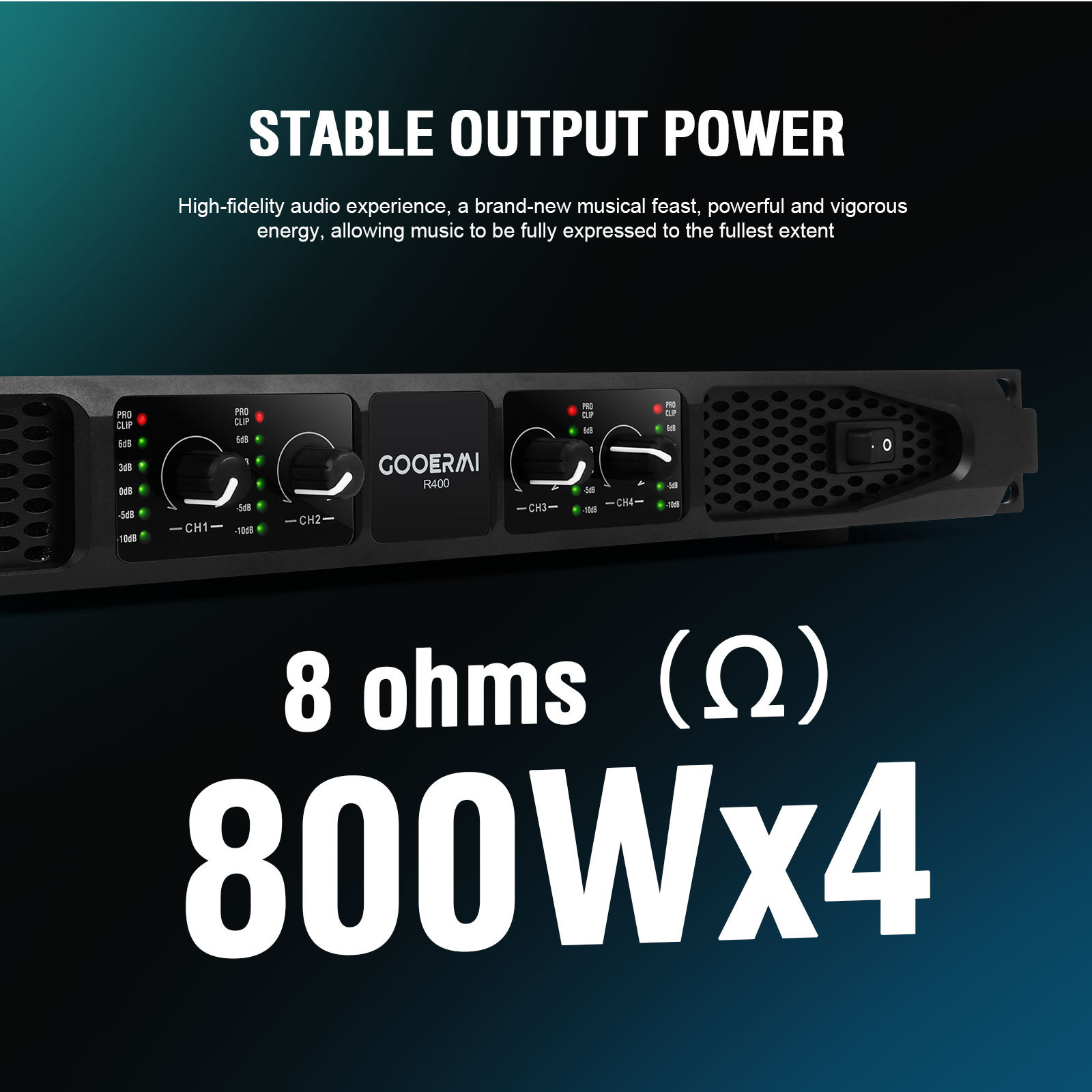 GOOERMI R200/R400 1000W เครื่อ - Outdoor Power Amplifier บทวิจารณ์และราคา