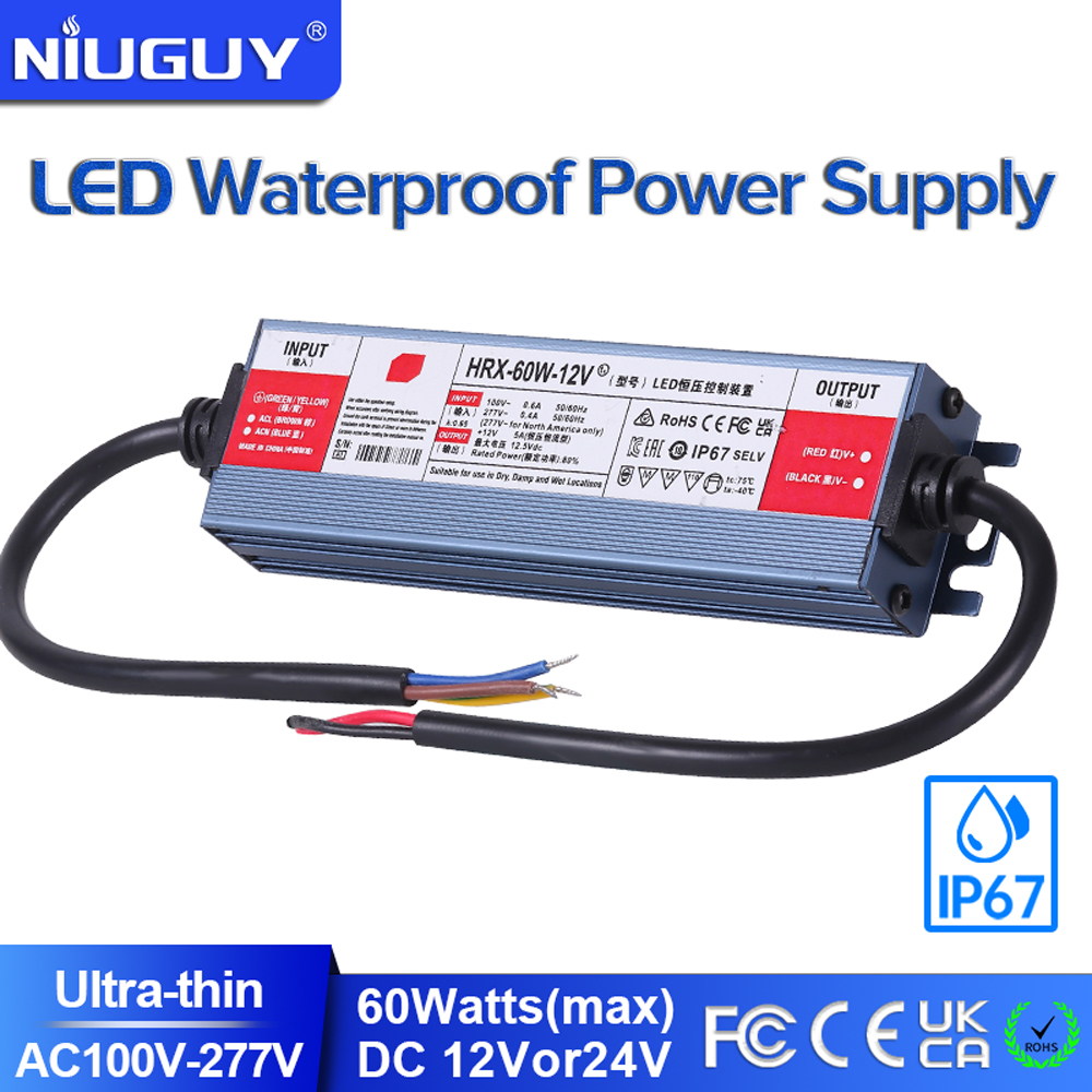 IP67 แหล่งจ่ายไฟกันน้ํา 60W DC - Outdoor Power Transformer บทวิจารณ์และราคา
