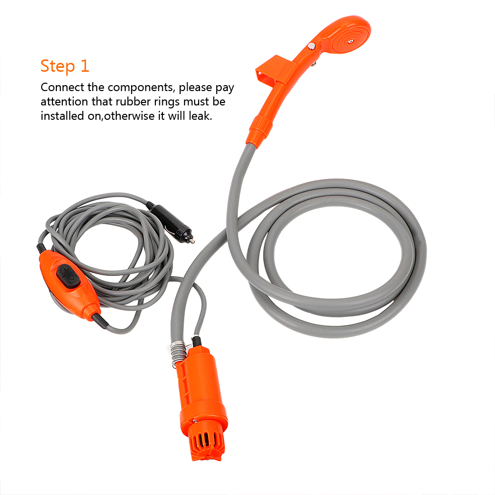 12V RV Caravan ฝักบัวท่อปั๊มซิ - Outdoor Power Washer บทวิจารณ์และราคา